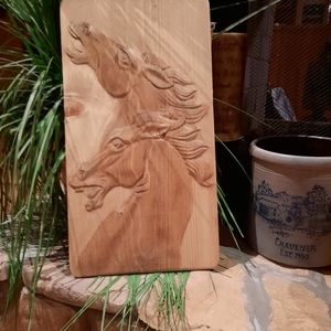 Carved horses